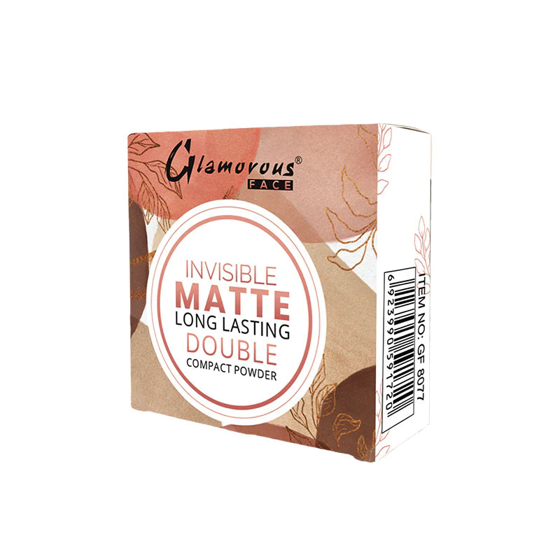 Glamorous Face Invisible Matte Long Lasting Double Compact Powder Glamorous Face