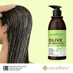 Gegemon Olive Hair Styling Elastin Olive Extract Cream - 400ml Gegemoon