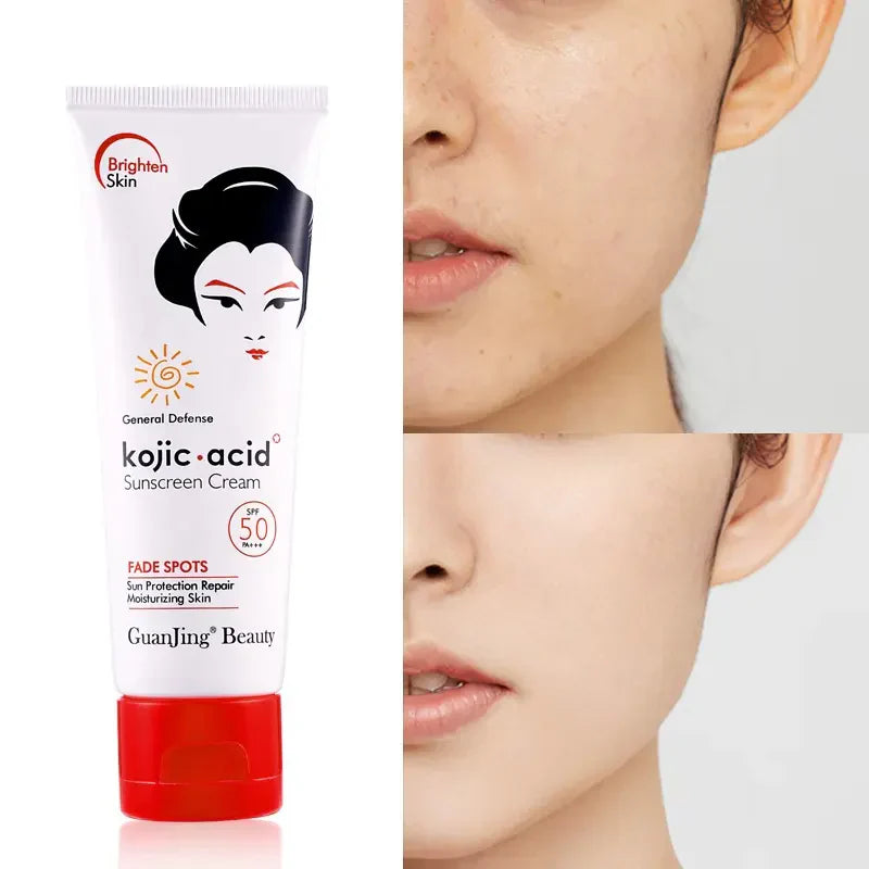 GUANJING Kojic Acid Fade Spots SPF 50 Sunscreen Cream - 100ml Guanjing