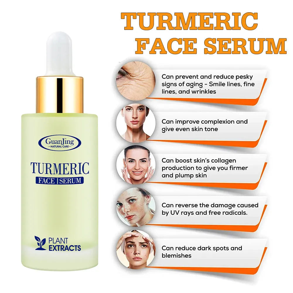 GUANJING Turmeric Extract Anti Wrinkle Face Serum Guanjing