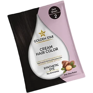 Golden Star Hair Color Dark Brown 20g Golden Star