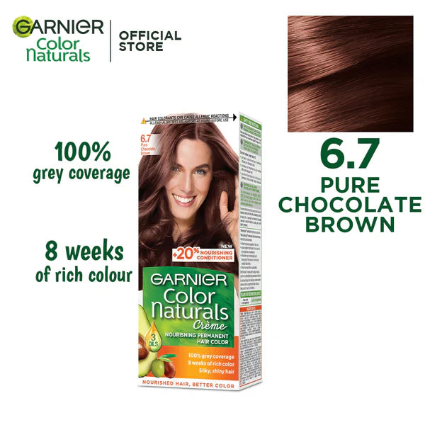 Garnier - Color Naturals Hair Colors - 6.7 Pure Chocolate Brown Garnier