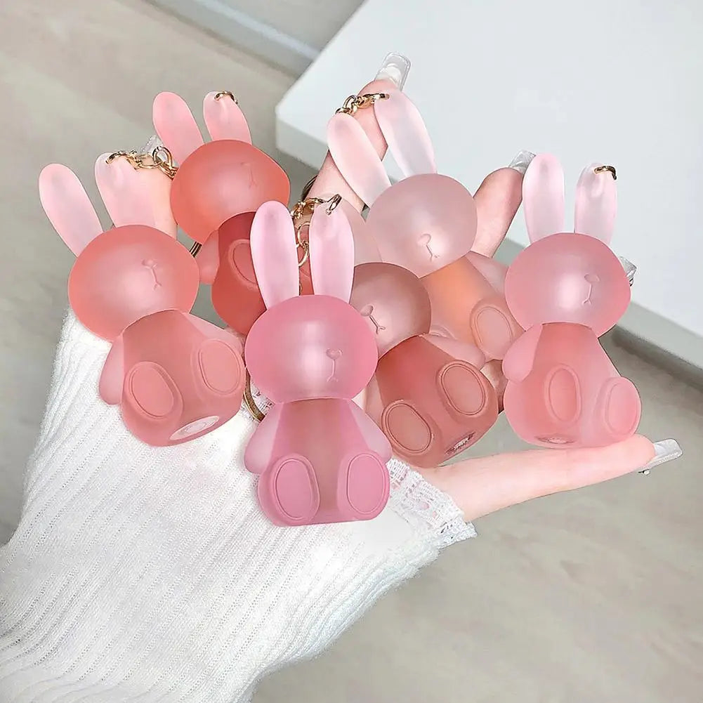 Gege Bear Cute Rabbit Velvet Lip Mud keychain style Gege Bear