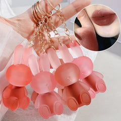 Gege Bear Cute Rabbit Velvet Lip Mud keychain style Gege Bear