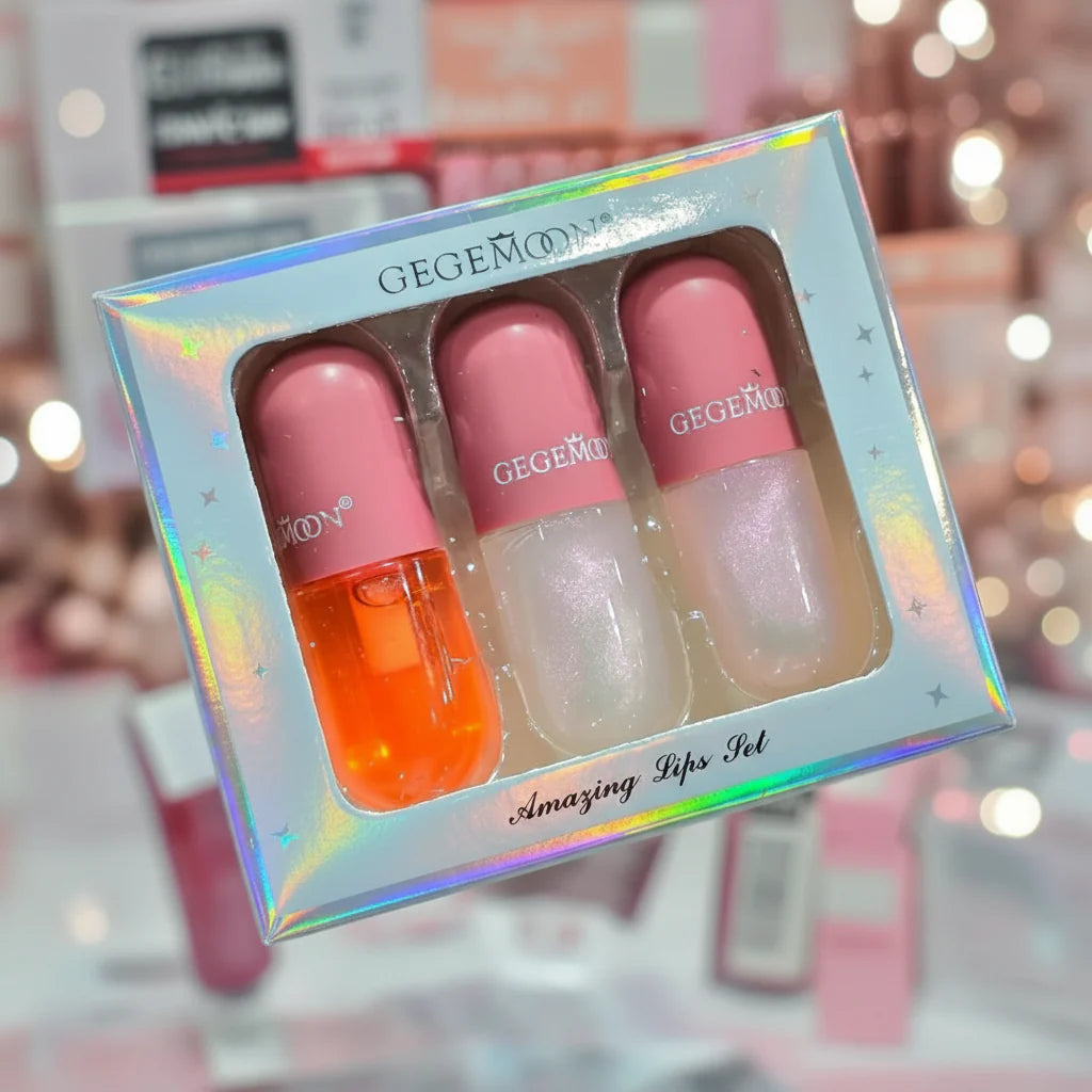Gegemoon Lip Protecting Oil & Moisturizing Lip Gloss - Pack Of 3 Gegemoon