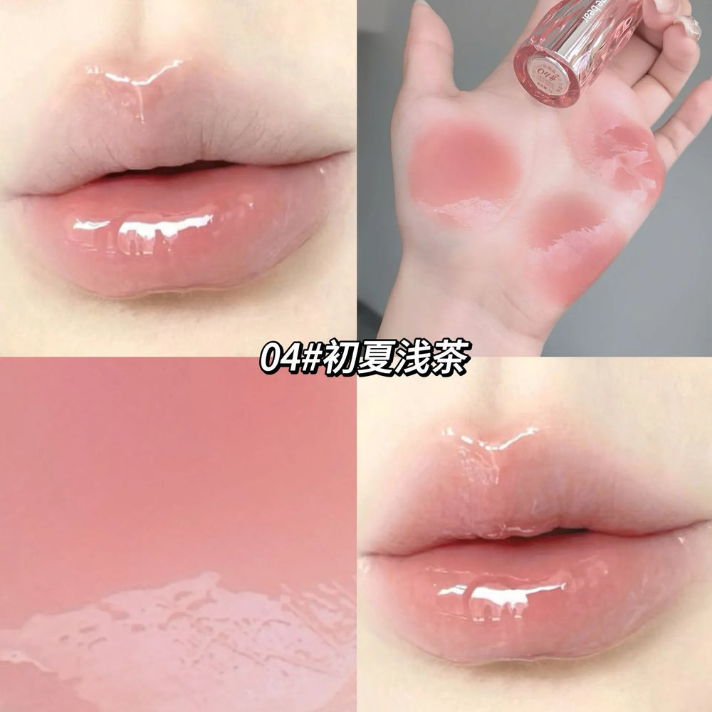 Gege Bear Glaze Crystal Lip Gloss – Translucent Shine, Juicy Finish Gege Bear