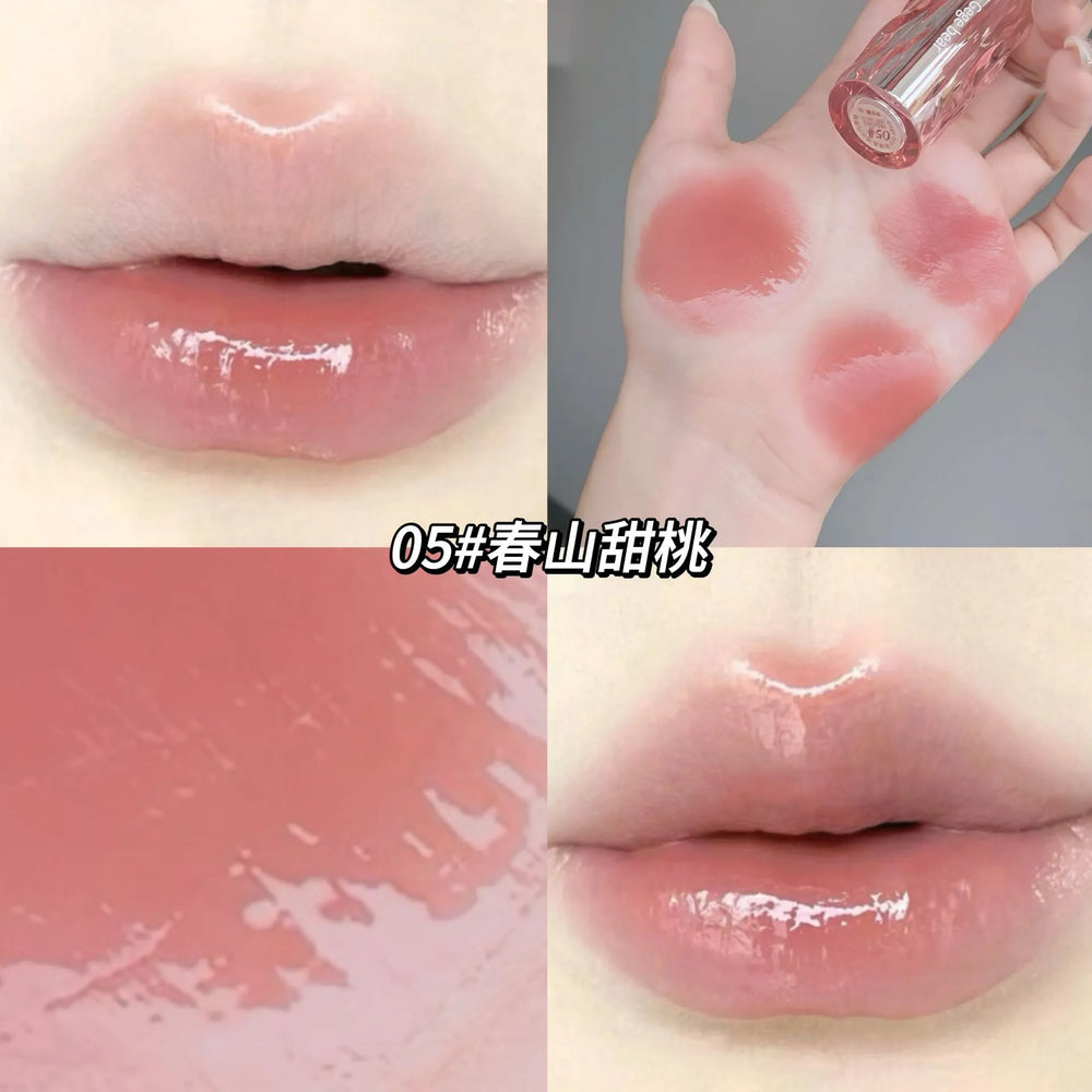 Gege Bear Glaze Crystal Lip Gloss – Translucent Shine, Juicy Finish Gege Bear