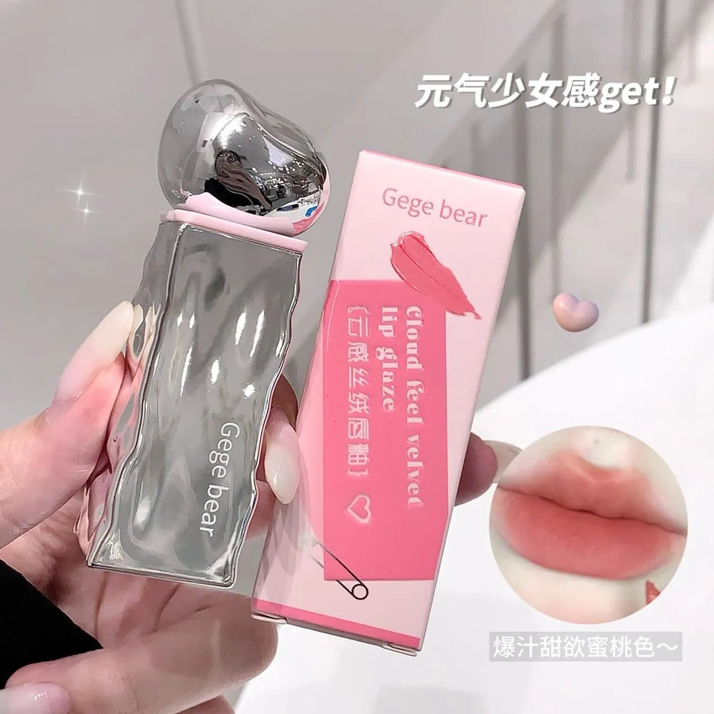 Gege Bear Velvet Lip Glaze – Waterproof, Smooth & Long-Lasting Gege Bear