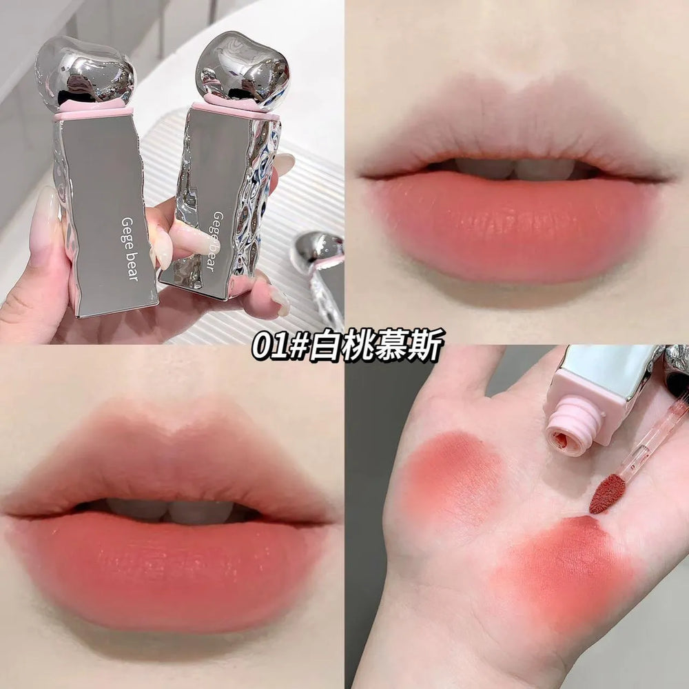 Gege Bear Velvet Lip Glaze – Waterproof, Smooth & Long-Lasting Gege Bear