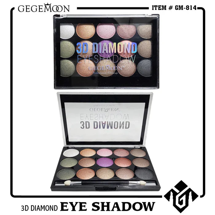 Gegemoon 15 Color 3D Diamond Eyeshadow Gege Moon