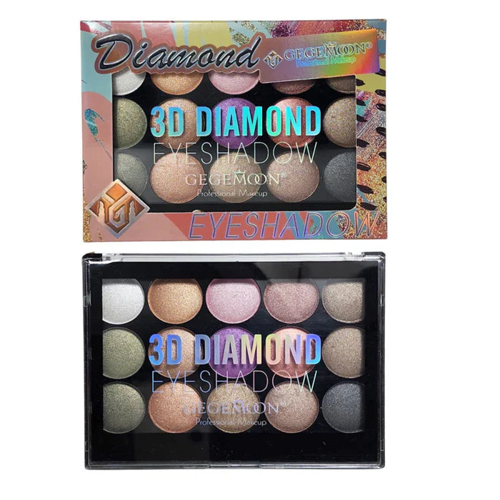 Gegemoon 15 Color 3D Diamond Eyeshadow Gege Moon