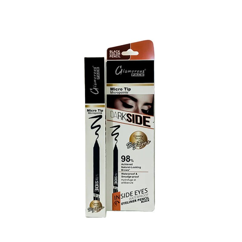 Glamorous Face Dark Side Waterproof Eyeliner Kajal Pencil Black Glamorous Face