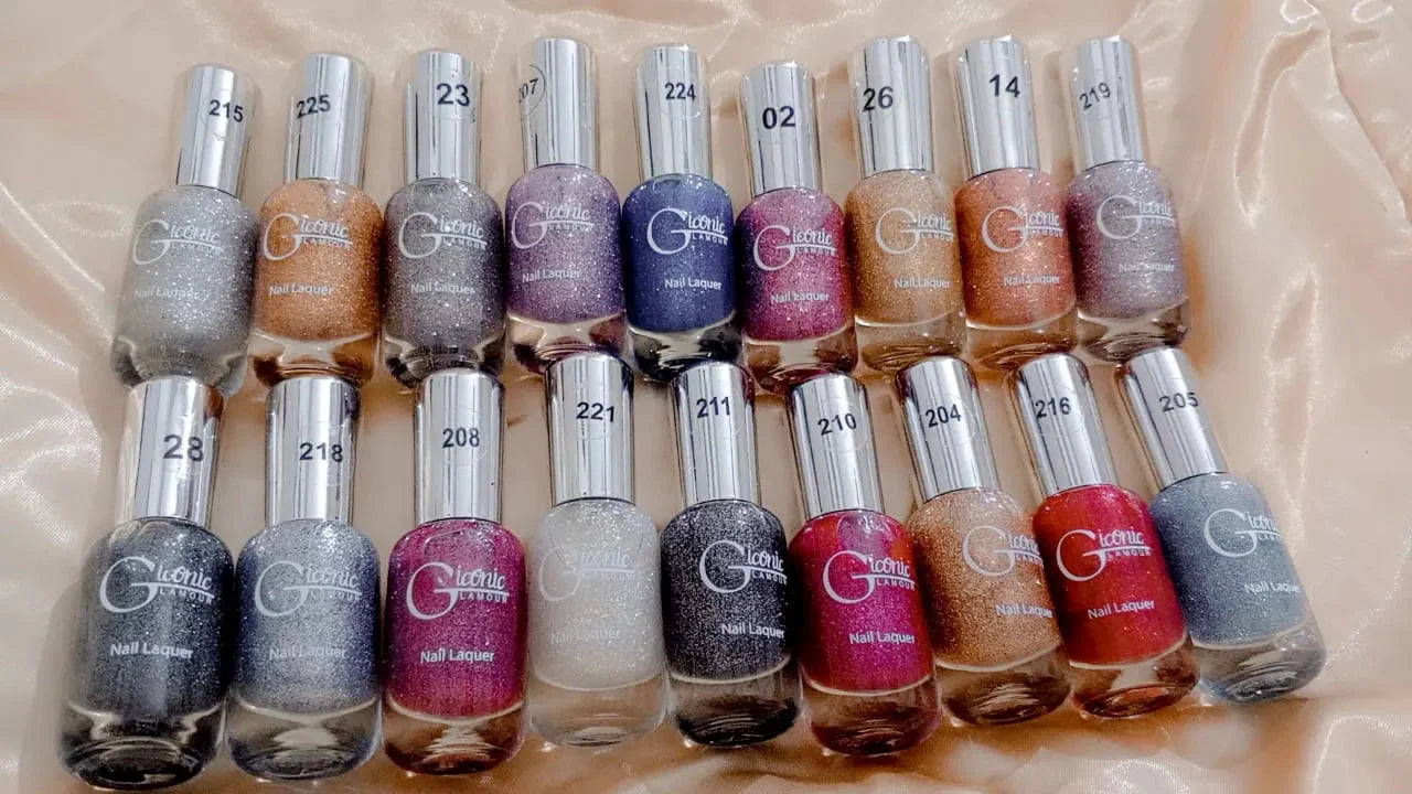 Glamour Iconic Glitter nail polish Each Glamour