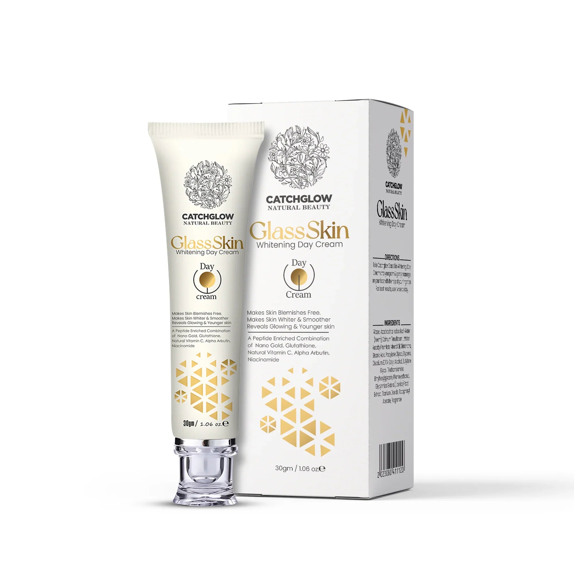 Catchglow Glass Skin Whitening Cream - 30g - Factory Leftover Catchglow