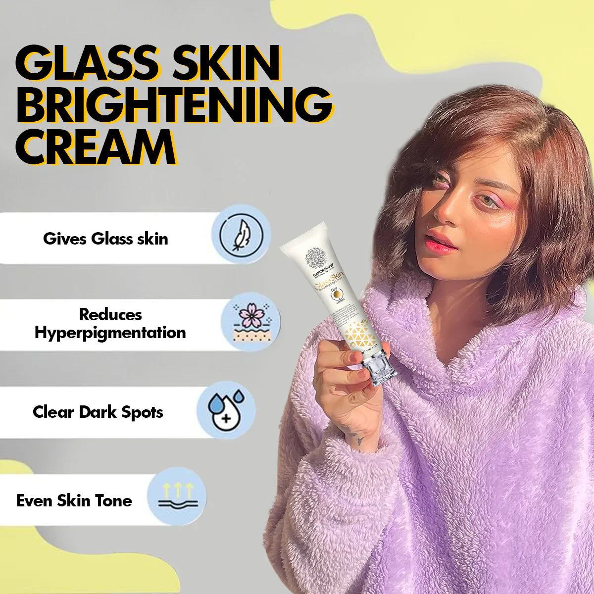 Catchglow Glass Skin Whitening Cream - 30g - Factory Leftover Catchglow