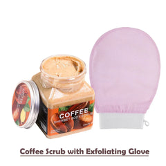 Glow-Up Duo Coffee Scrub & Exfoliating Glove Cosmia.pk