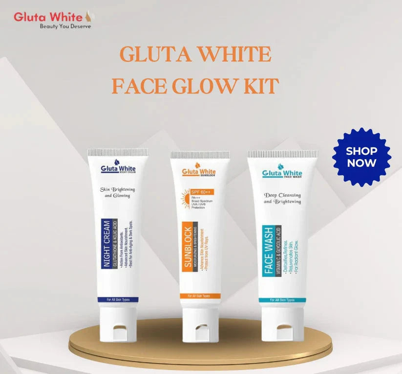 Gluta White Face Whitening Kit Trio Pack Gluta White