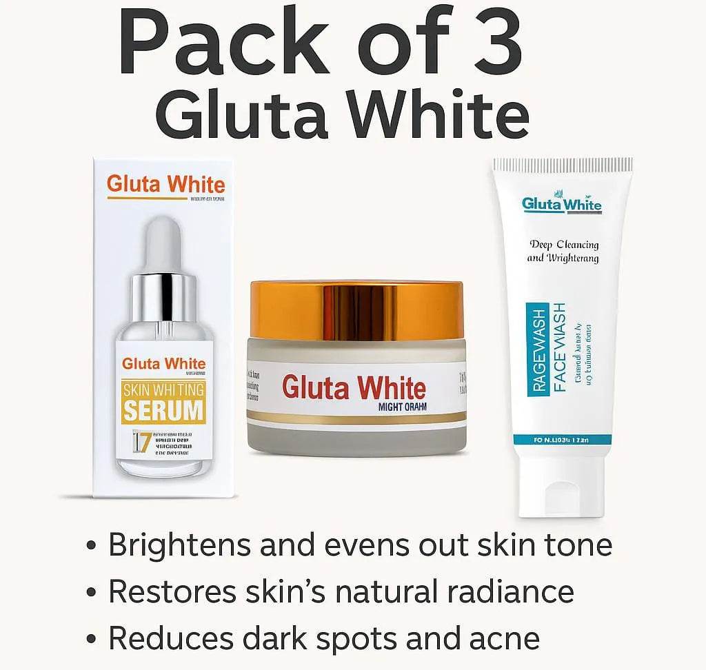 Gluta White Skin Care Bundle – Pack of 3 Gluta White