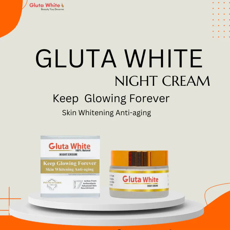 Gluta White Night Cream for Face Whitening & Brightening Gluta White