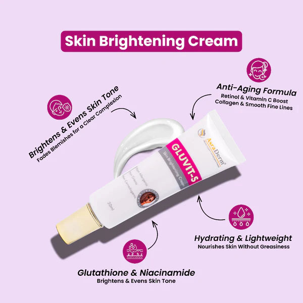 Asra derm Gluvit-s Skin Brightening Cream - 30g Asra derm