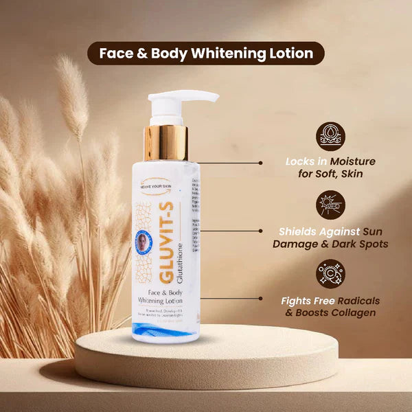 Asra derm Gluvit-s Face & Body Whitening Lotion 100ml Asra derm