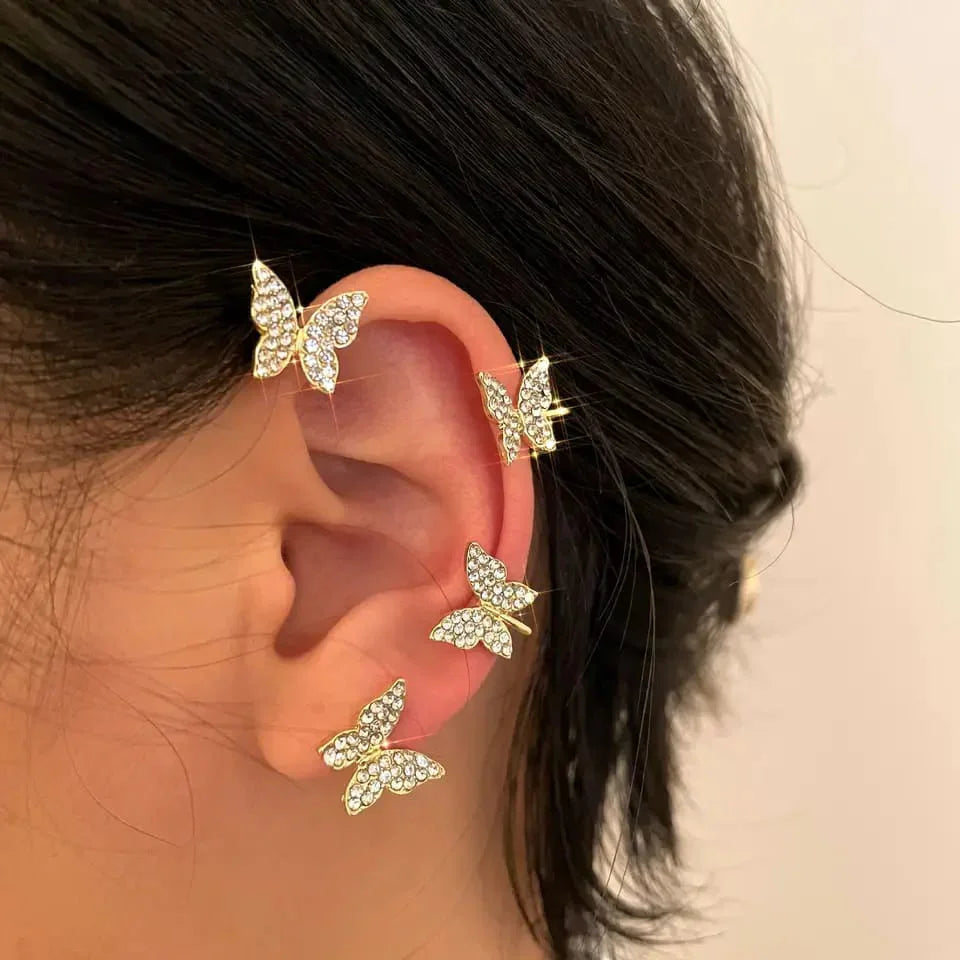 Korean Butterfly Ear Cuffs Cosmia.pk