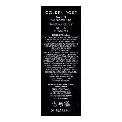 Golden Rose Satin Smoothing Fluid Foundation – 34ml Golden Rose