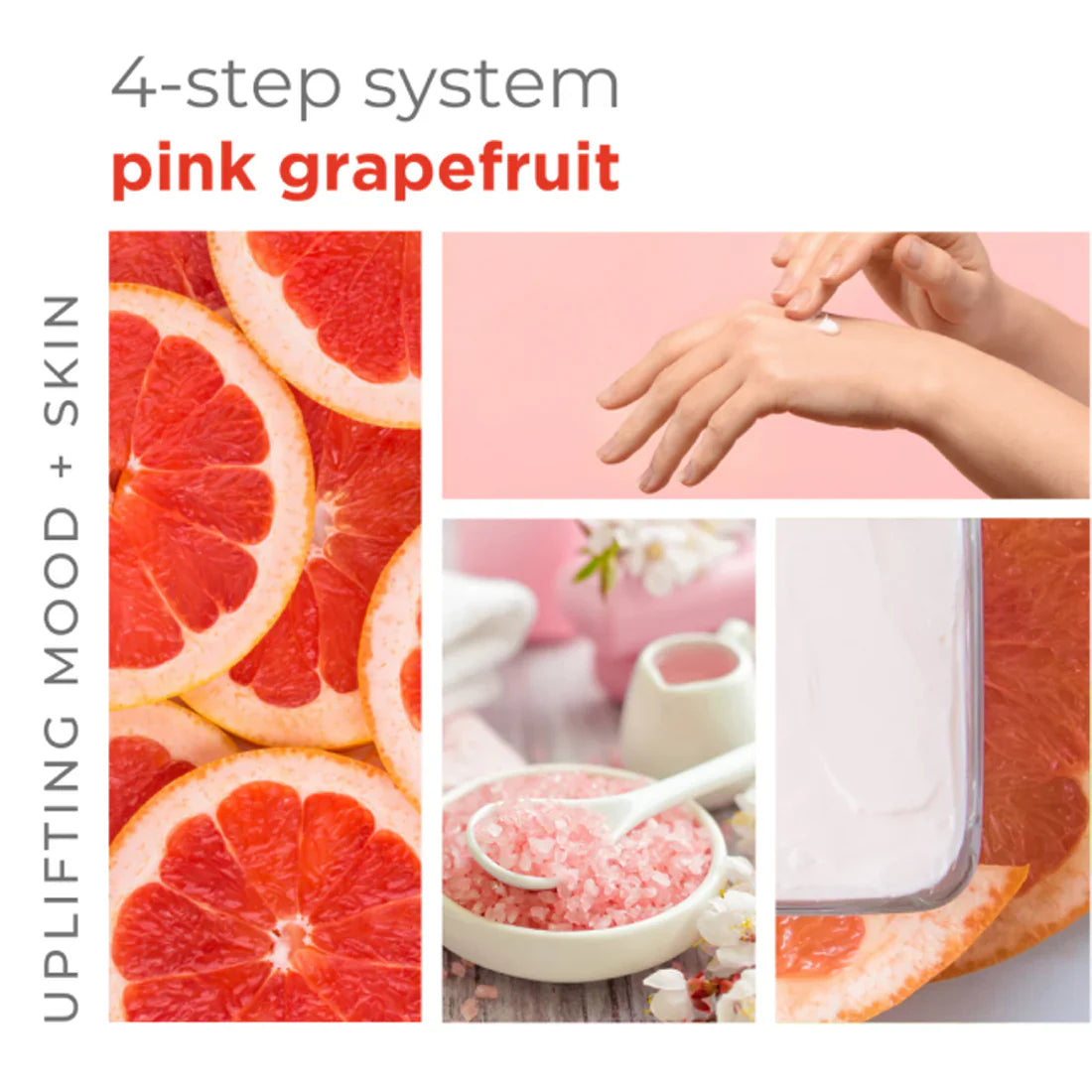 Be Care Love Pink Grapefruit Energizing Spa 4 Pcs Set Be Care Love