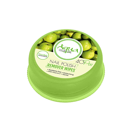 Aqua Color Line Nail polish Remover Pad 40 Pieces Aqua Color Line