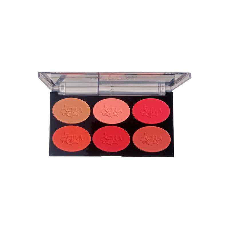 Aqua Color Line 6 Color Blush Palette Aqua Color Line