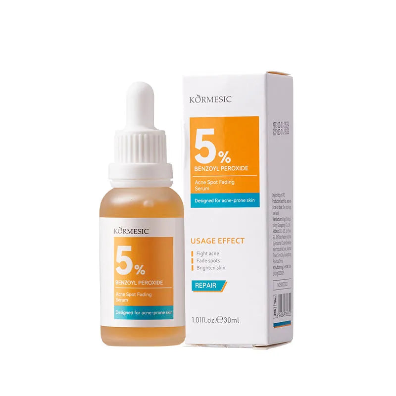 Kormesic 5% Benzoyl Peroxide Acne Spot Fading Lightening Facial Serum - 30ml KORMESIC