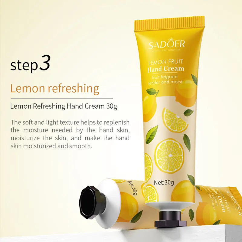 Sadoer Fruit Plant Extract Hand Cream (30gm Each) Sadoer