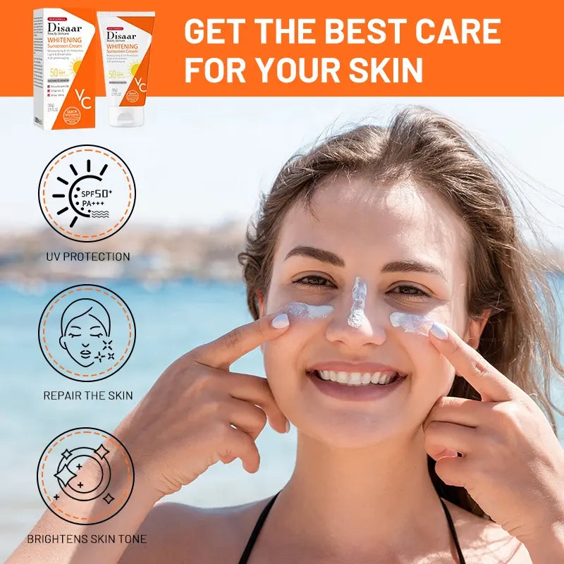 Disaar Whitening Sunscreen Cream SPF 60 – Brightening & Protective DISAAR