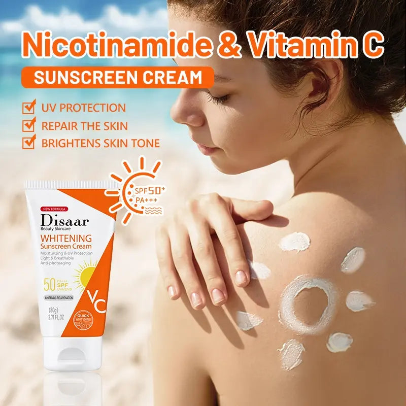 Disaar Whitening Sunscreen Cream SPF 60 – Brightening & Protective DISAAR