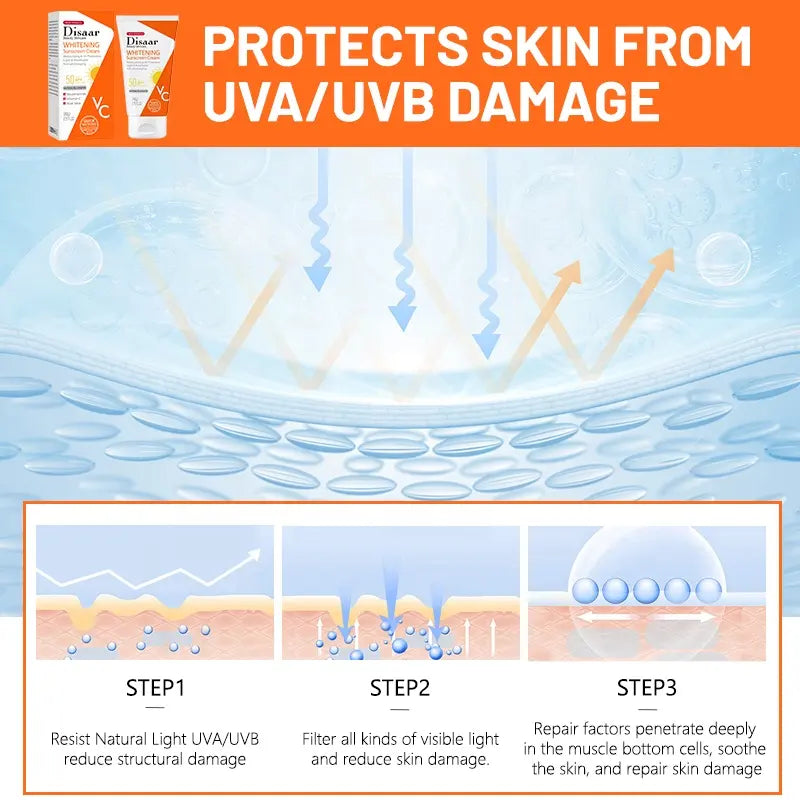 Disaar Whitening Sunscreen Cream SPF 60 – Brightening & Protective DISAAR