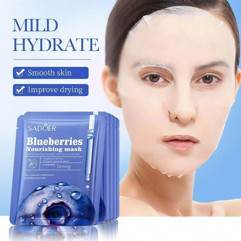 Sadoer - Blueberries Nourishing Facial Sheet Mask - 25g Sadoer