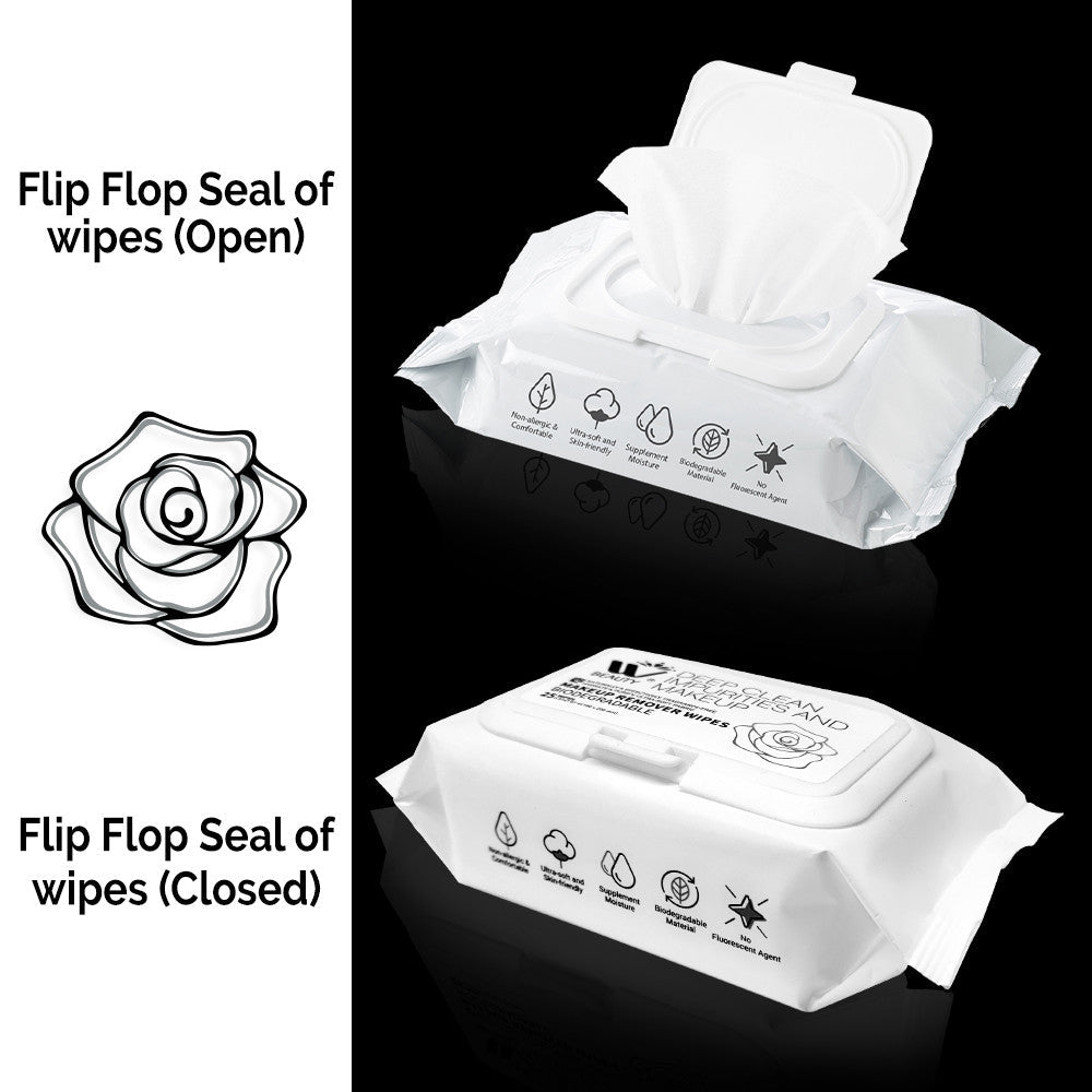 WBM Beauty Makeup Remover Wipes (25 Pieces) WBM