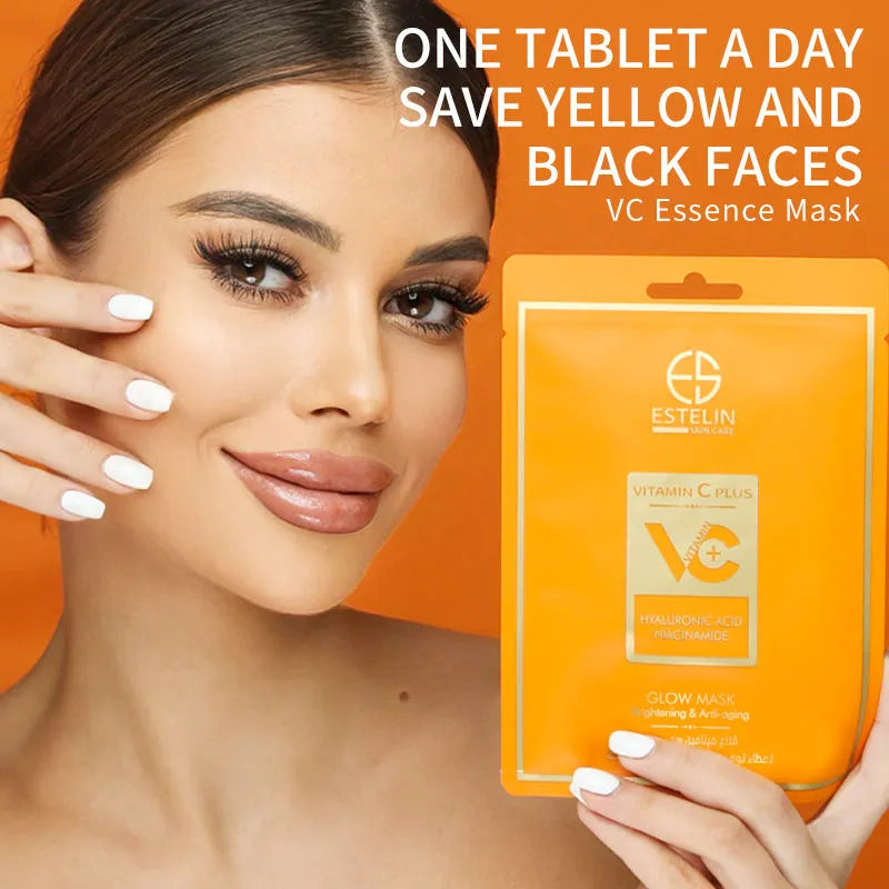 Estelin Vitamin C Plus Hyaluronic Acid And Niacinamide Glow Mask - 25g Estelin