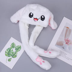 Rabbit Hat Plush Can Moving Bunny Ears Hat - 1PC Cosmia.pk
