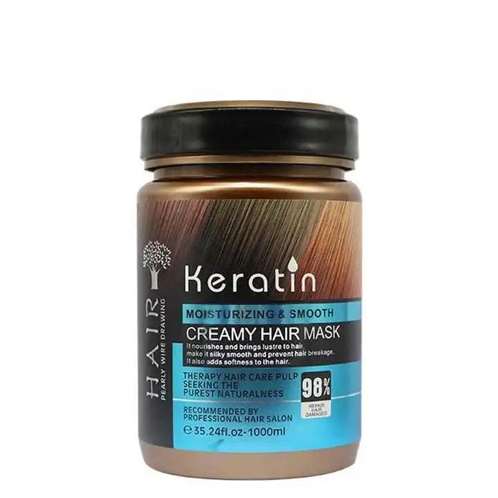 Keratin Moisturizing & Smooth Creamy Hair Mask 1000ml Cosmia