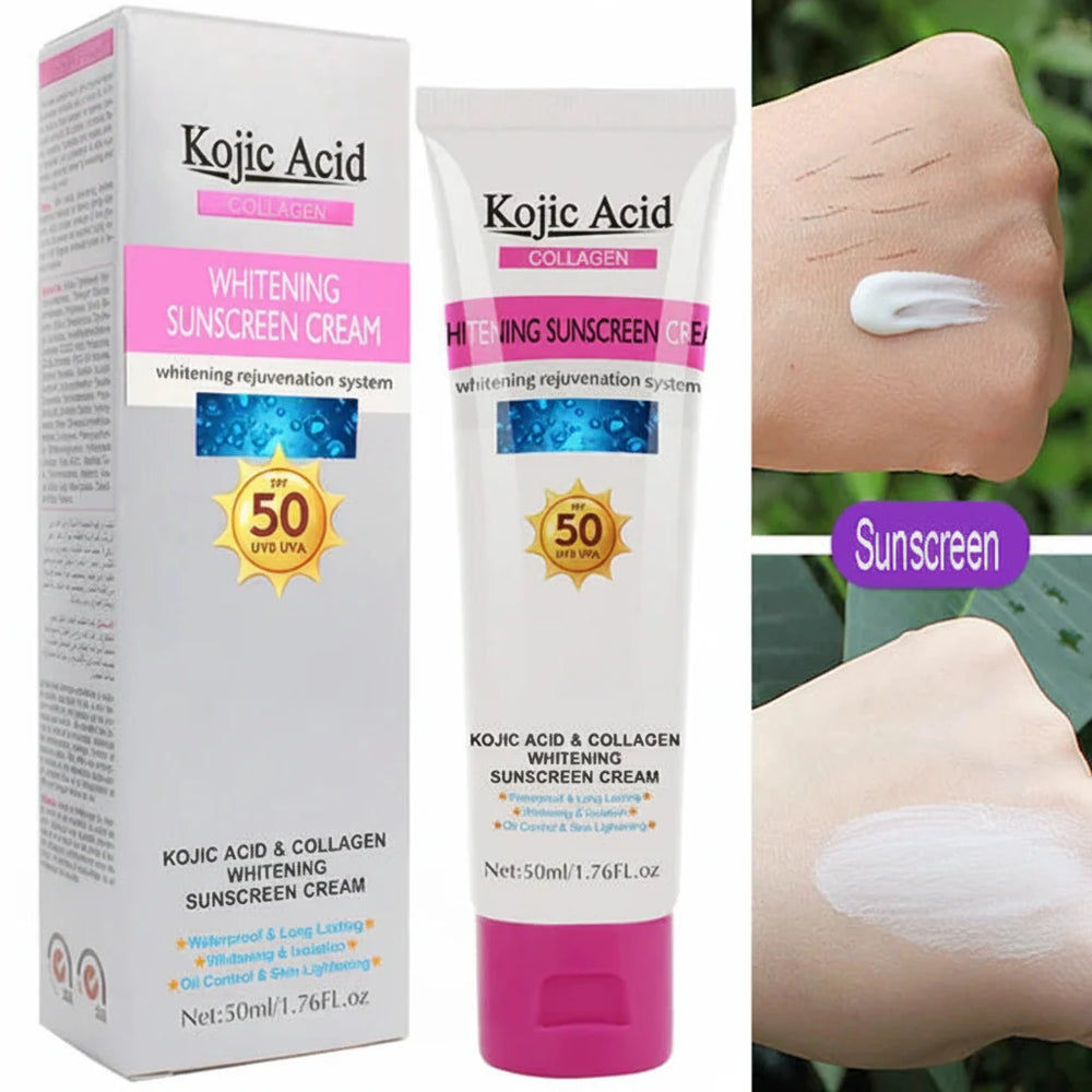 Kojic Acid Collagen Whitening Sunscreen Cream - 50ml Kojic