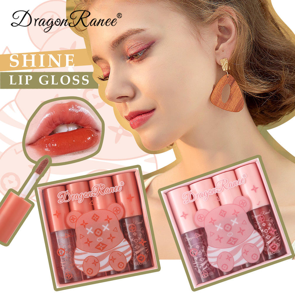 Dragon Ranee Shine Water Lip Gloss - 4 Pcs Dragon Ranee