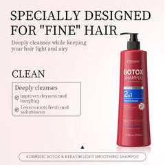 Kormesic 2 in 1 Botox Keratin Shampoo - 800ml Kormesic