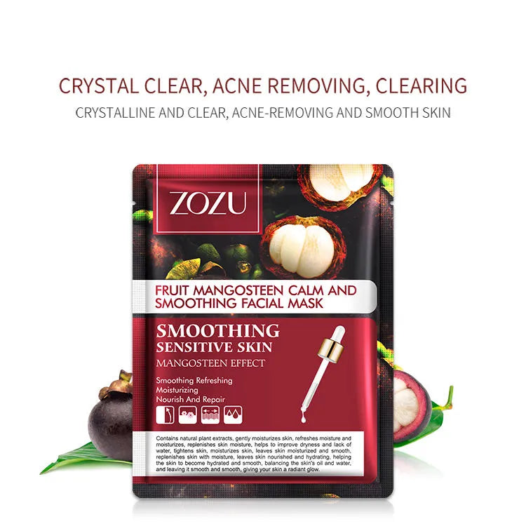 Zozu Fruit Mangosteen Calm And Smoothing Face Sheet Mask Zozu
