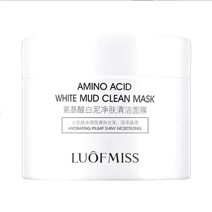LUOFMISS Amino Acid White Mud Clean Faical Mask -120g LUOFMISS
