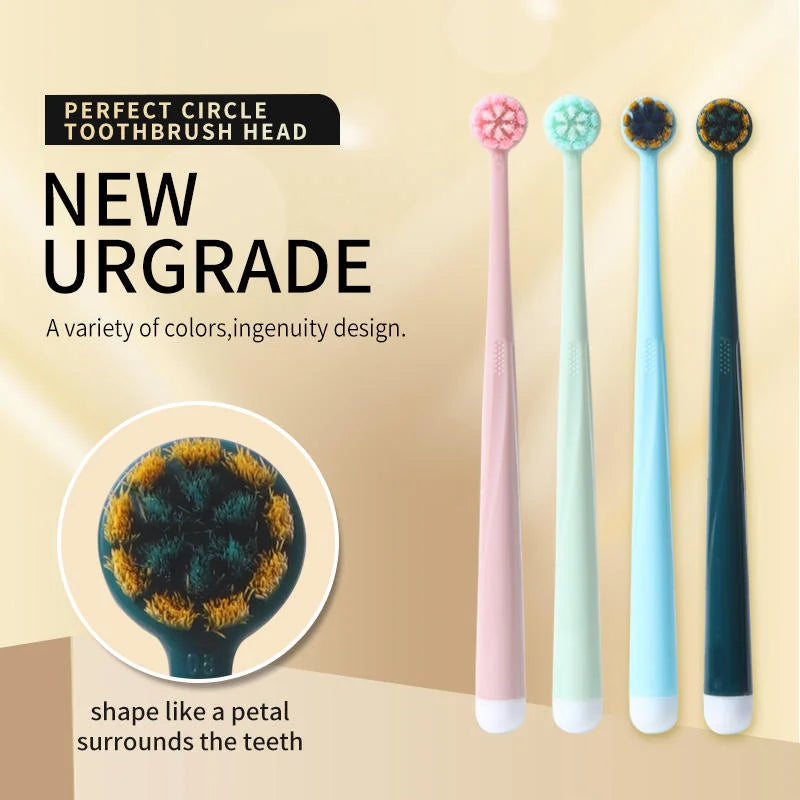 Plastic Plain Stellar Round Head Toothbrush - Each Cosmia.pk
