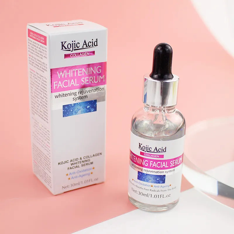 Guanjing Kojic Acid & Collagen Whitening Serum – Brighten, Hydrate & Restore Glow - 30ml Guanjing
