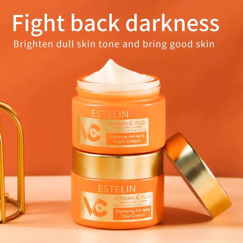 ESTELIN Vitamin C Plus Day And Night Cream - 50ml Each Estelin