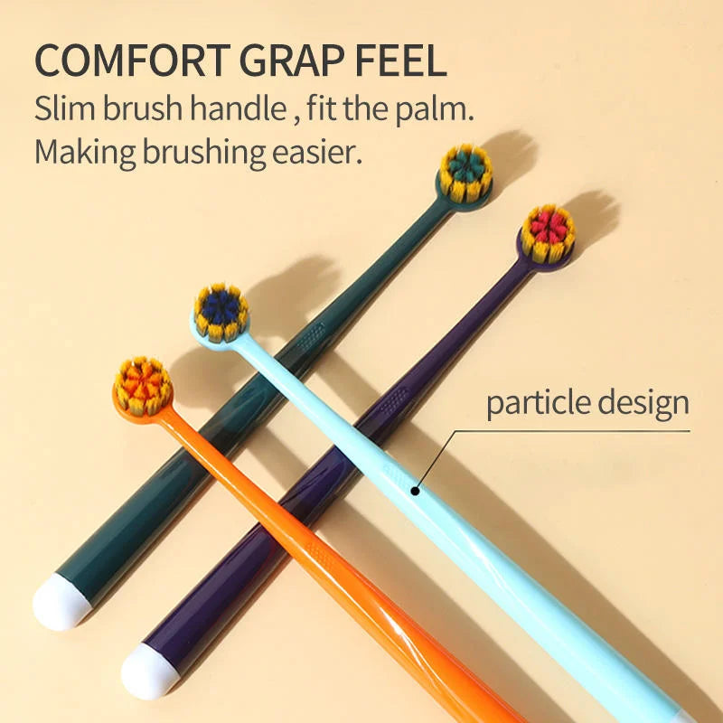Plastic Plain Stellar Round Head Toothbrush - Each Cosmia.pk