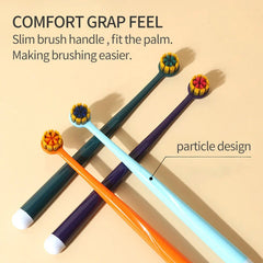 Plastic Plain Stellar Round Head Toothbrush - Each Cosmia.pk